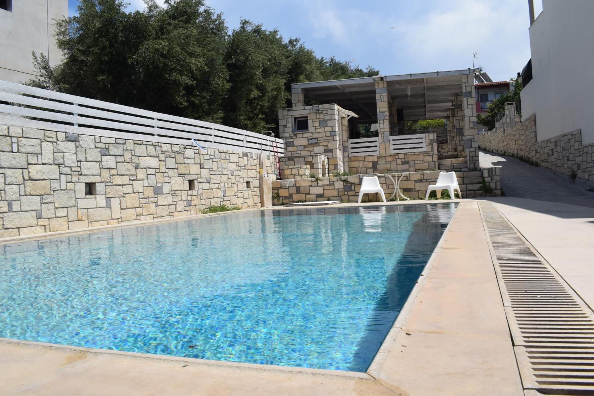 Aquarock Villa With Private Pool Prassás المظهر الخارجي الصورة