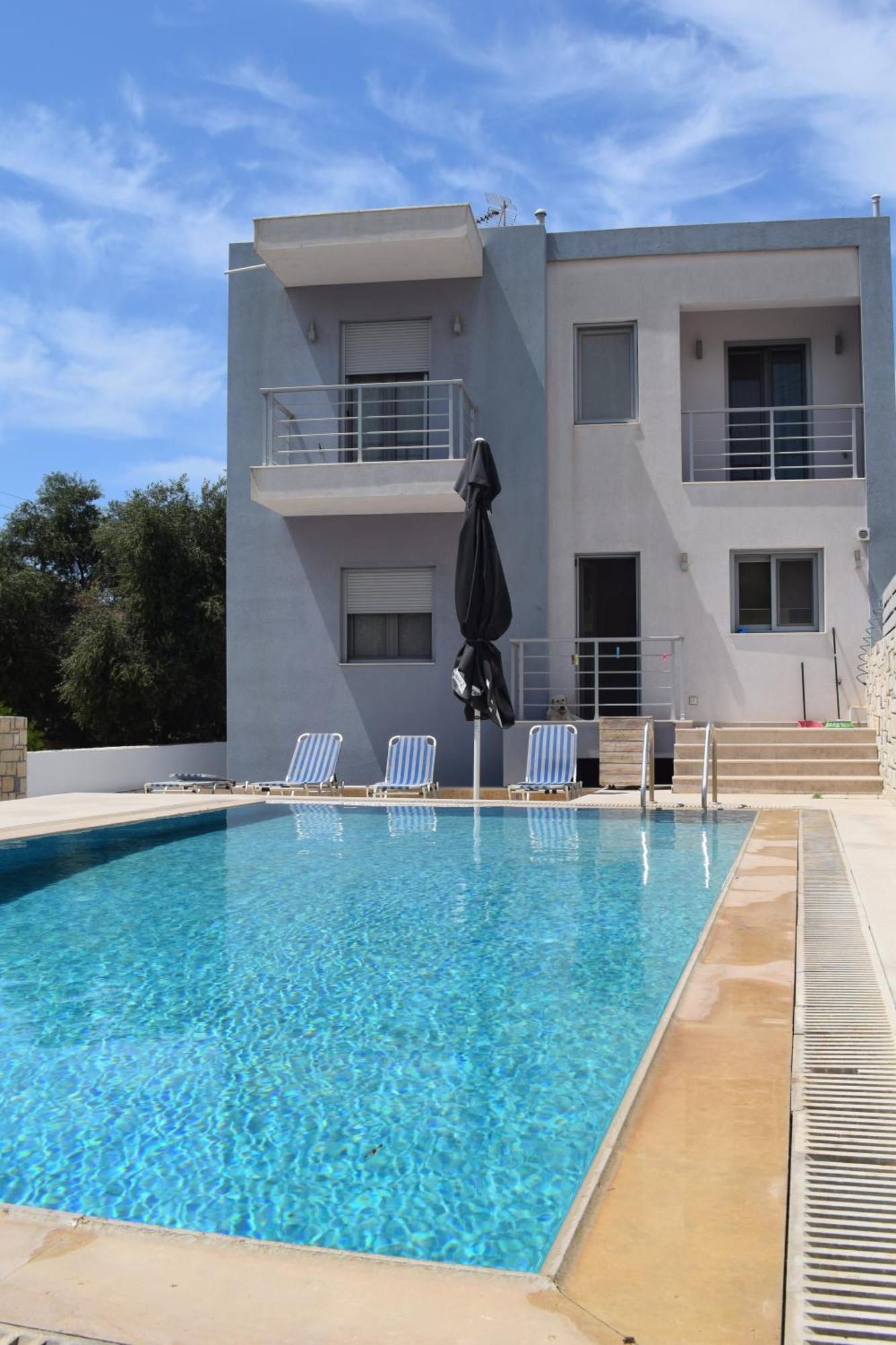 Aquarock Villa With Private Pool Prassás المظهر الخارجي الصورة