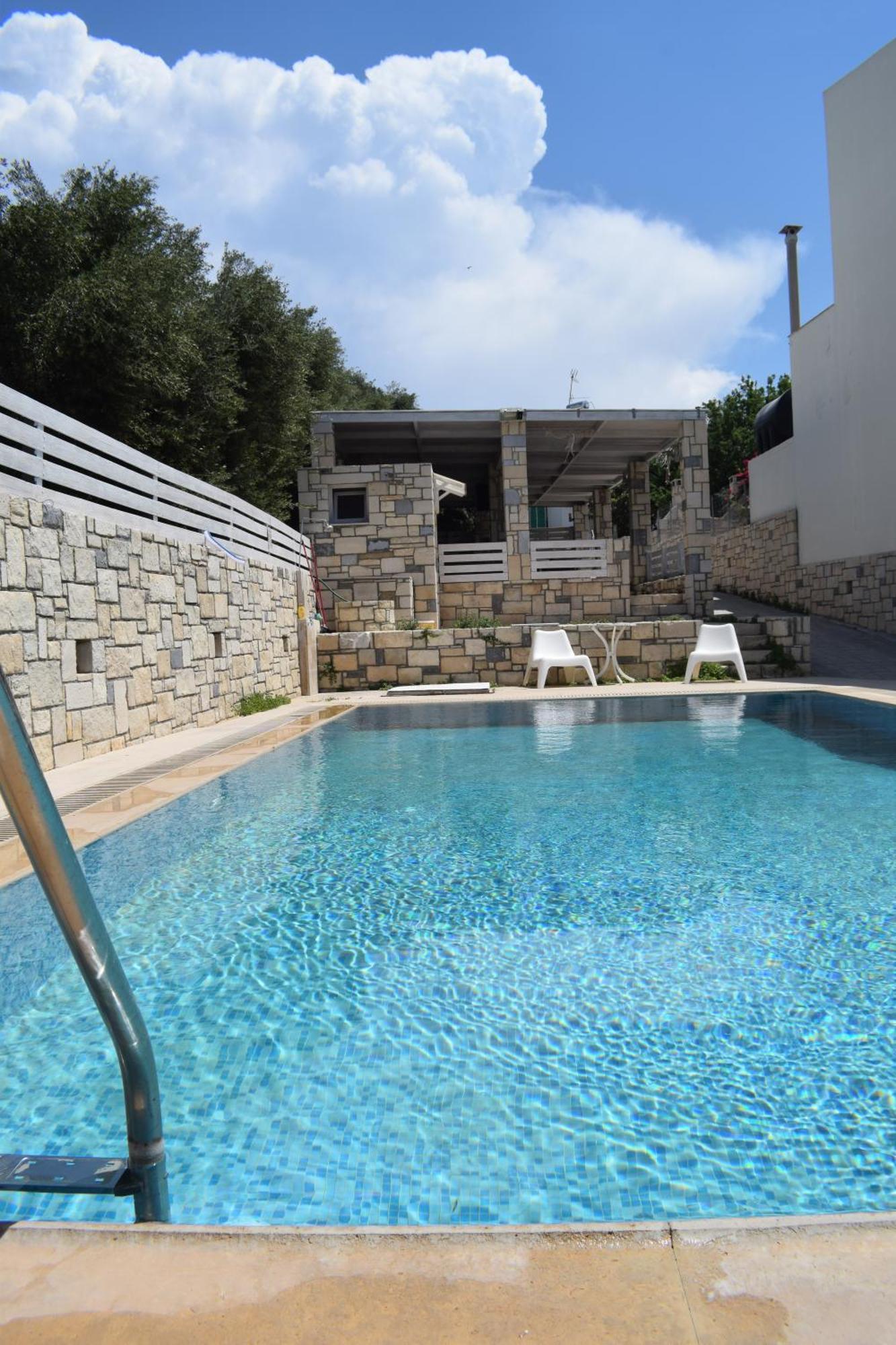 Aquarock Villa With Private Pool Prassás المظهر الخارجي الصورة