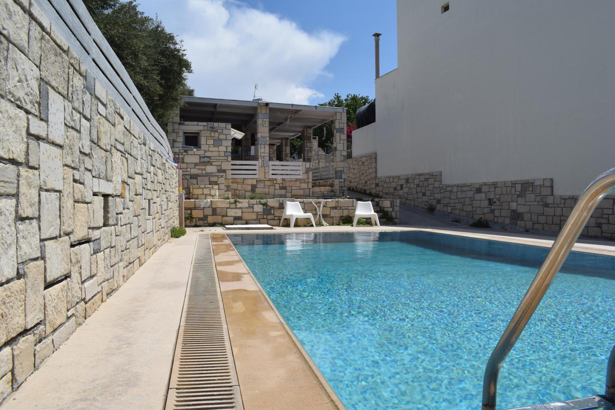 Aquarock Villa With Private Pool Prassás المظهر الخارجي الصورة