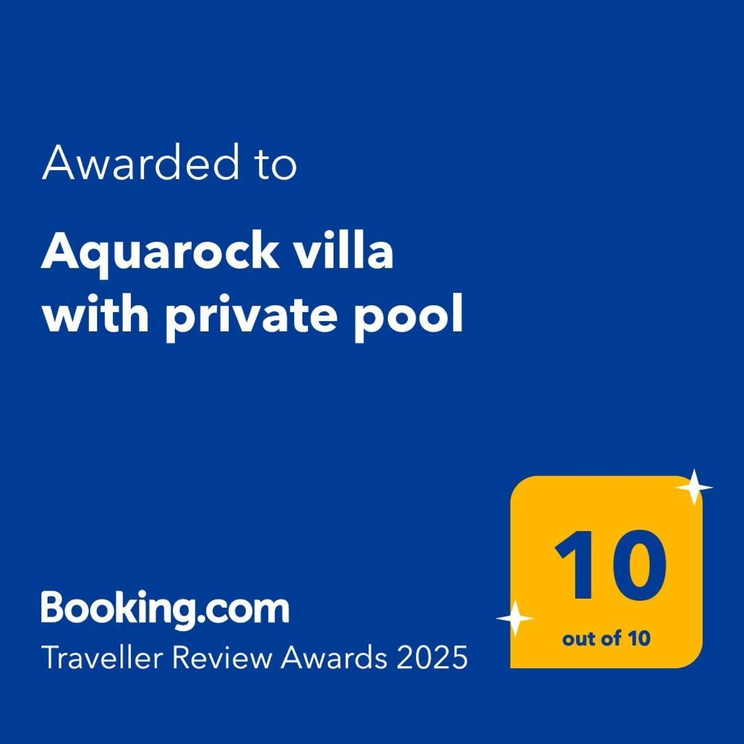 Aquarock Villa With Private Pool Prassás المظهر الخارجي الصورة